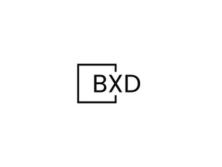 BXD Letter Initial Logo Design Vector Illustration