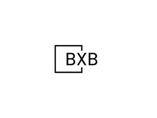 BXB Letter Initial Logo Design Vector Illustration