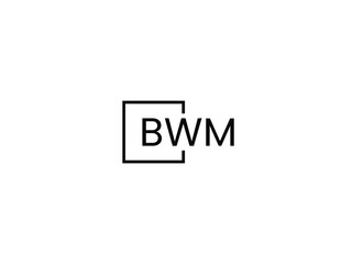 BWM Letter Initial Logo Design Vector Illustration