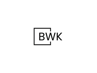 BWK Letter Initial Logo Design Vector Illustration
