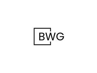 BWG Letter Initial Logo Design Vector Illustration