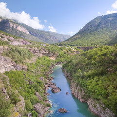 The canyon of the river Tara in Montenegro.