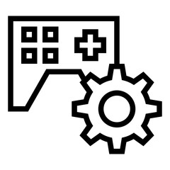 game simple line icon