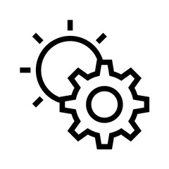 light simple line icon