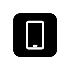 Mobile device icon with square style