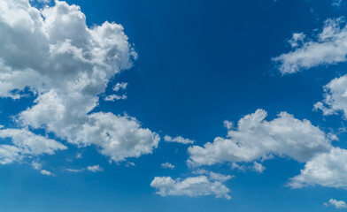 blue sky with white clouds