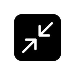 Collapse icon with square style