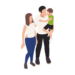 Family Isometric Illustration