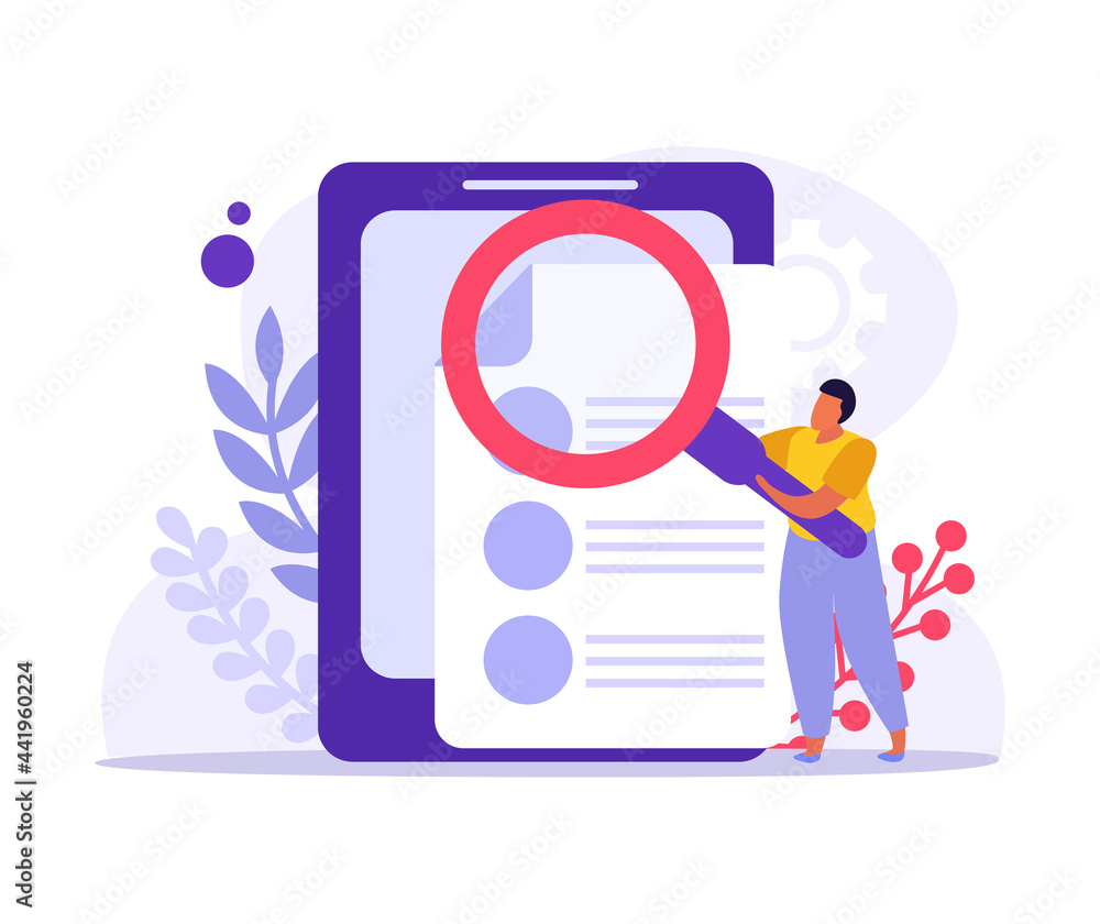 Wall mural job search icon