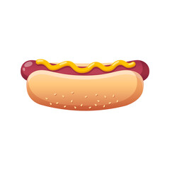 Hotdog Cartoon Icon