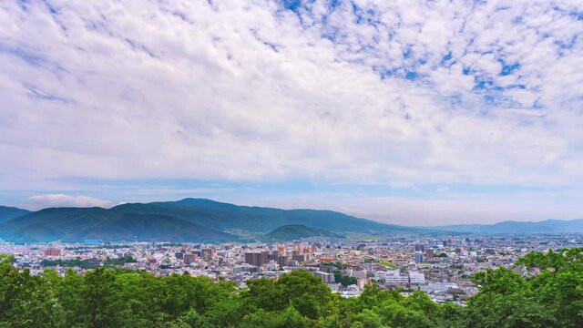初夏の松本市全景　4K　UHD