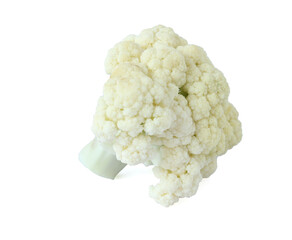 Fresh cauliflower isolated on white background