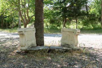 Fototapeta premium imitation historical relics in the par