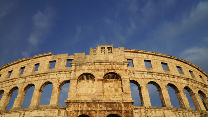 Obraz premium ancient roman arena, Amphitheater, Pula, Croatia