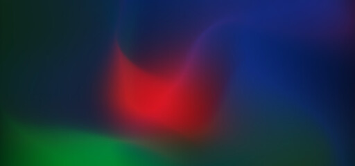 HD abstract background with combination of red, blue and green on dark background