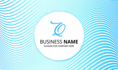 Modern Blue Striped Business Presentation Background