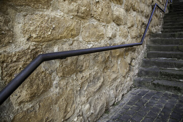 Staircase metal railing