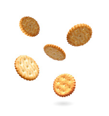 cracker cookie isolated