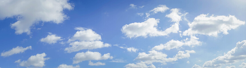 Fototapeta na wymiar blue sky with white cloud background.