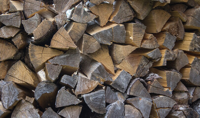 Preparation of firewood for heating the building in winter