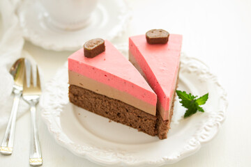 Strawberry cheesecake ... Selective focus.