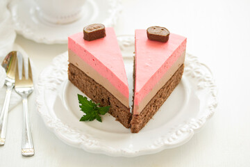 Strawberry cheesecake ... Selective focus.