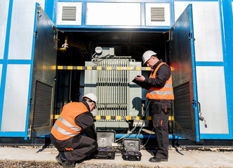 Execution of electrical measuring works on the power transformer