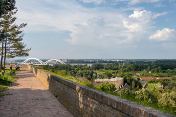View of the city of Novi Sad from the Petrovaradin fortress.