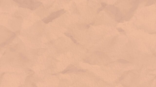 Abstract beige sheet of paper crumpling with a stop motion effect, seamless loop. Animation. Watercolor creased beautiful texture.