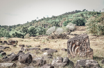 Wat Phu, the ancient world heritage site of Southern Laos, Champasak Province, Laos