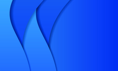 Obraz premium Modern Curved Layered Blue Business Background