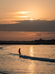 Plage au matin