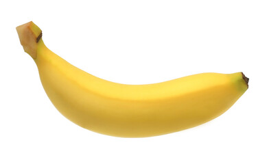 Banana isolated on white background, single.