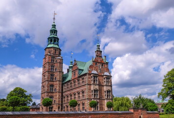 Rosenborg Castle or Slot in Copenhagen, Denmark