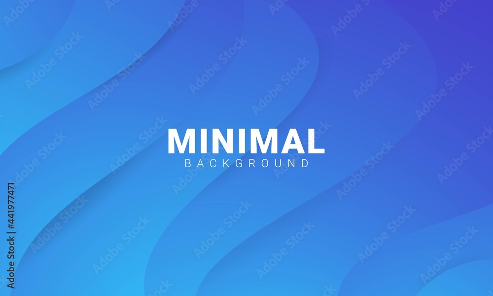 Poster abstract minimal blue wave background. soft color background for presentation, interface mobile, and