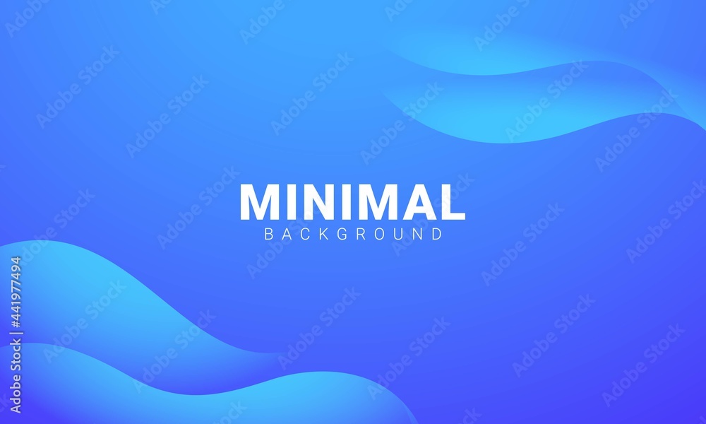 Poster wavy blue background soft color background for presentation, interface mobile, and web