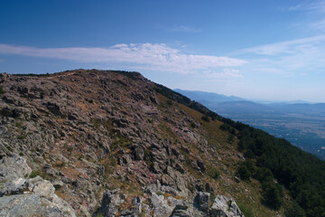 Fototapeta na wymiar krajobraz góry hiszpania sierra de guadarrama widok przyroda
