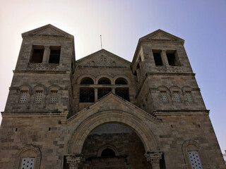 Fototapeta na wymiar A view of the Church of Transfiguration in Israel