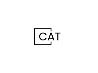 CAT Letter Initial Logo Design Vector Illustration