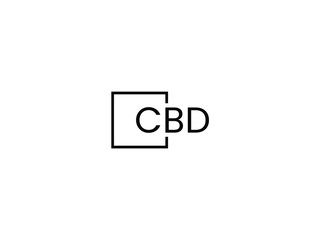 CBD Letter Initial Logo Design Vector Illustration