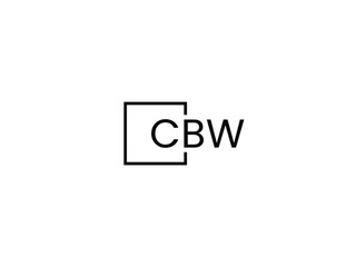 CBW Letter Initial Logo Design Vector Illustration