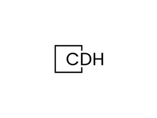 CDH Letter Initial Logo Design Vector Illustration