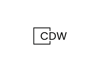 Obraz premium CDW Letter Initial Logo Design Vector Illustration