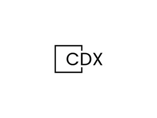 CDX Letter Initial Logo Design Vector Illustration