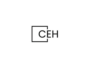 Obraz premium CEH Letter Initial Logo Design Vector Illustration