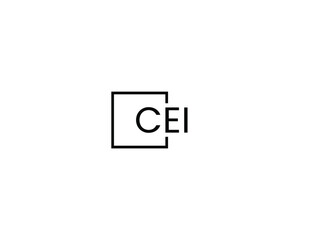 CEI Letter Initial Logo Design Vector Illustration