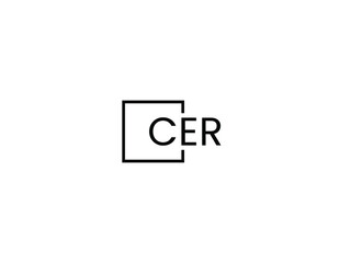 CER Letter Initial Logo Design Vector Illustration
