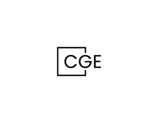 CGE Letter Initial Logo Design Vector Illustration