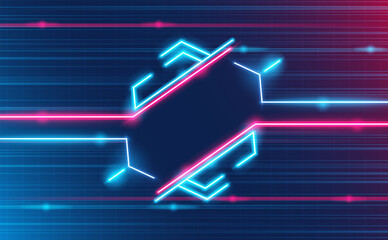 Futuristic hexagon HUD abstracts.Future theme concept background.vector and illustration