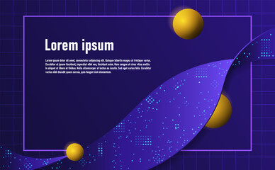 Futuristic flow abstracts. Complementary theme concept background.vector and illustration
